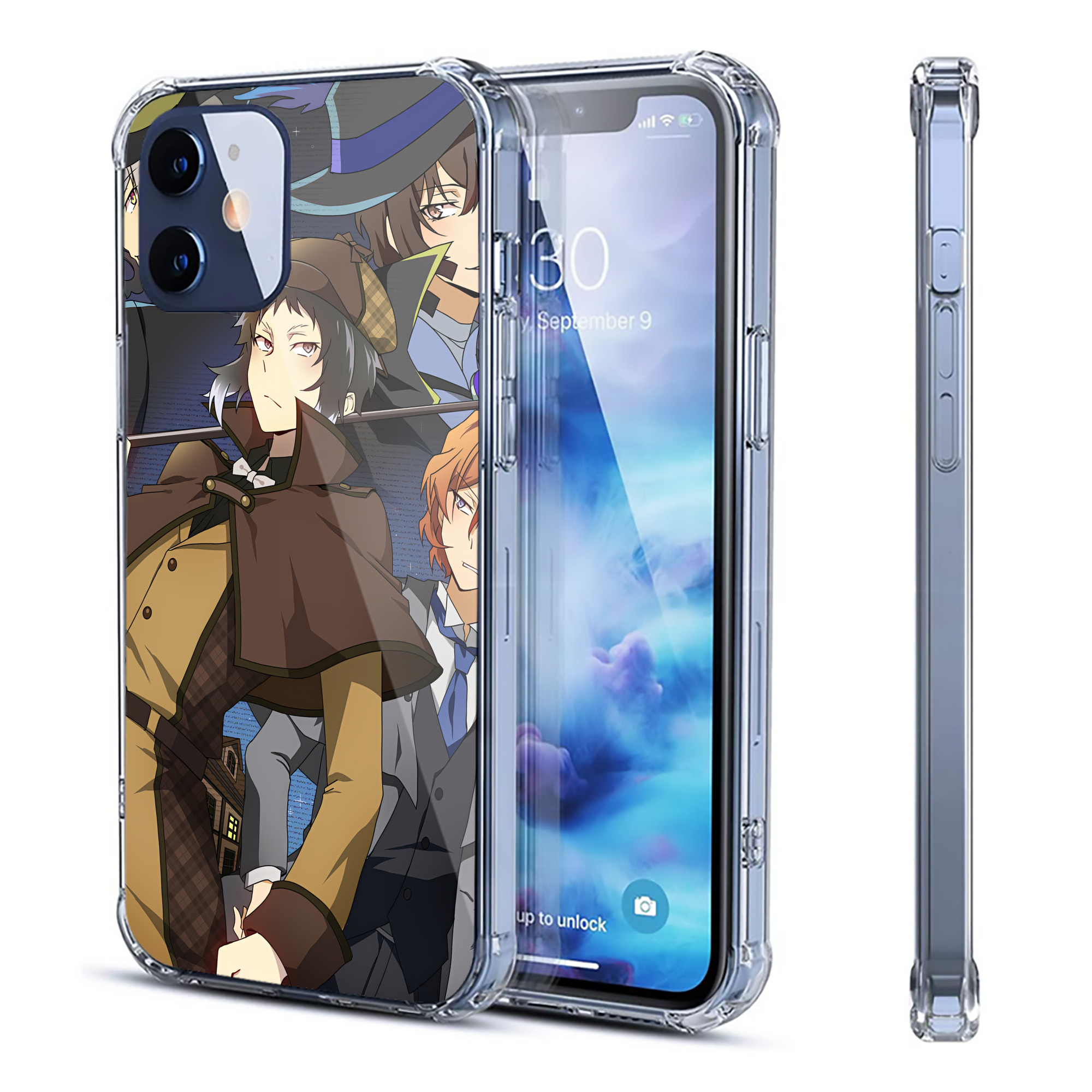（画像用） 文豪ストレイドッグス Bungo Stray Dogs 【iPhone 12シリーズ対応】透明スマホケース（クリアソフトケース）